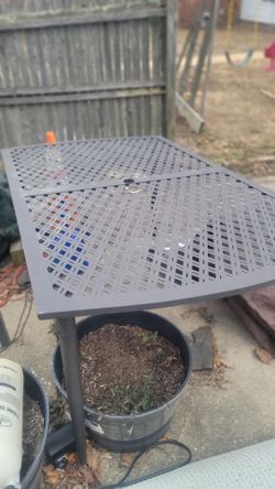 Outdoor / backyard metal table