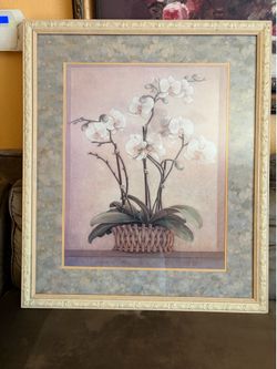 Framed Orchid Art