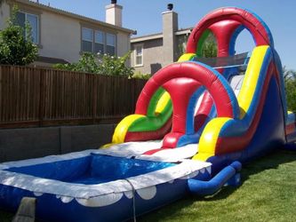 36 Foot Water Slide With Pool