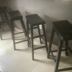 Three Wooden stools