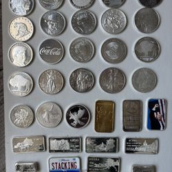 Silver 35 Ounces Great collection 