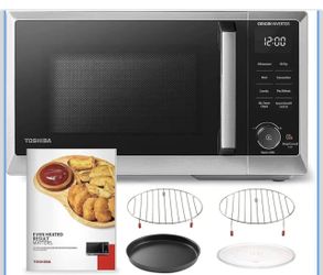 🥨TOSHIBA 6-in-1 Inverter Countertop Microwave Oven Healthy Air Fryer Combo, MASTER Series, Air Fryer, Broil, Convection, Speedy Combi, Even Defrost, 