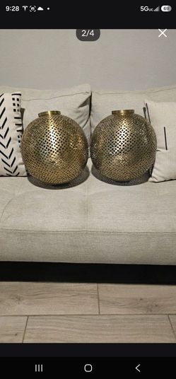 Moroccan brass globe pendant light fixtures
