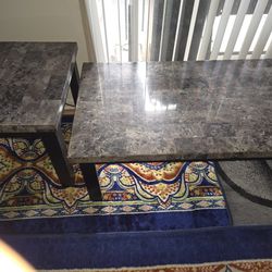 Marble Coffee Table And Side Table
