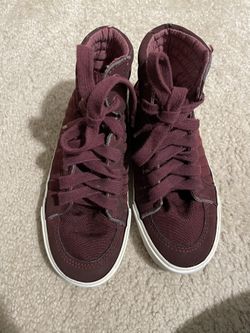 Kids Old Navy Burgundy Hi Top Shoes Size 12