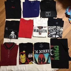 11 Men’s Shirts Size Small In Very Good Condition 