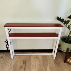 Console Table with USB Port and Outlet