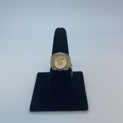 Dollar Sign Gold Ring 10K New   