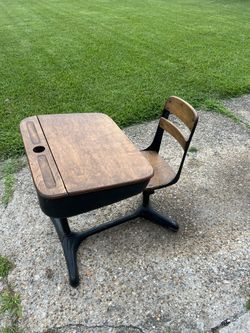 Vintage school desk