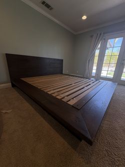Restoration Hardware KING Reclaimed Oak Panel Bed