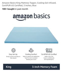 Gel Memory Foam king topper