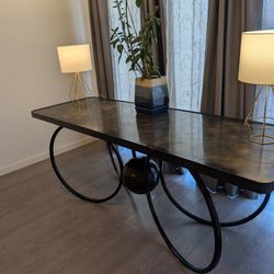 80's Postmodern Spiral Table