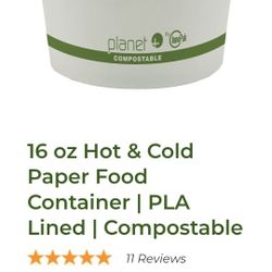 16 Oz Paper Food Containers