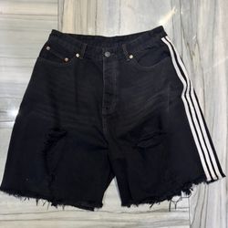 Balenciaga X Adidas Distressed Shorts