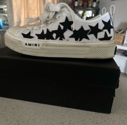 Amiri Stars Low-Top Sneakers White Black