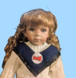 Porcelain Cheerleader Doll 