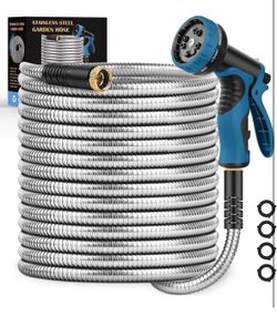 Tocebe 100FT Garden Hose with 10-Function Nozzle, Kink-Free & Leak-Proof