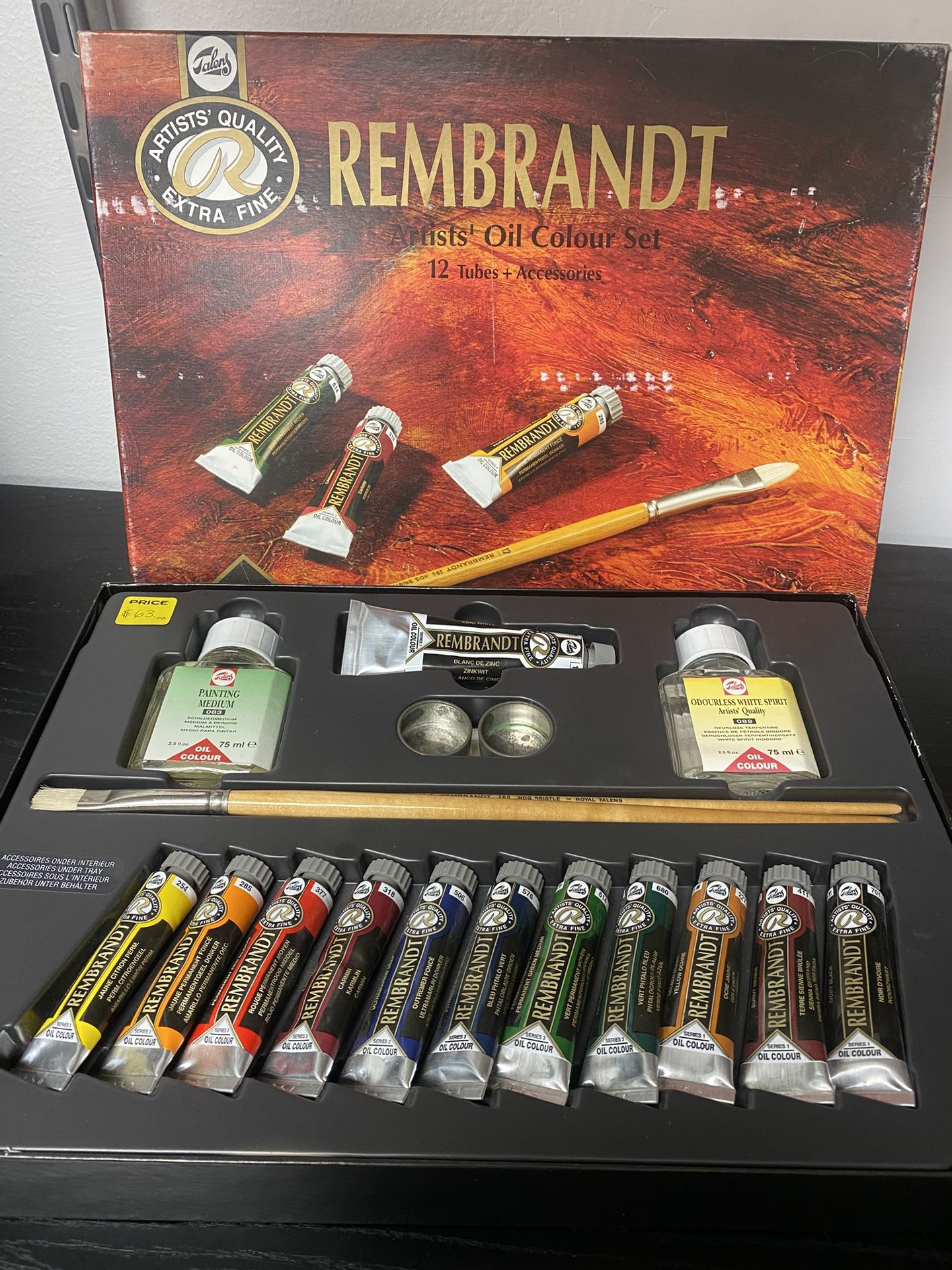 Oil Set Talens Rembrandt Brand Professional Quality New!