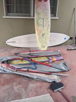 Assorted windsurfing gear