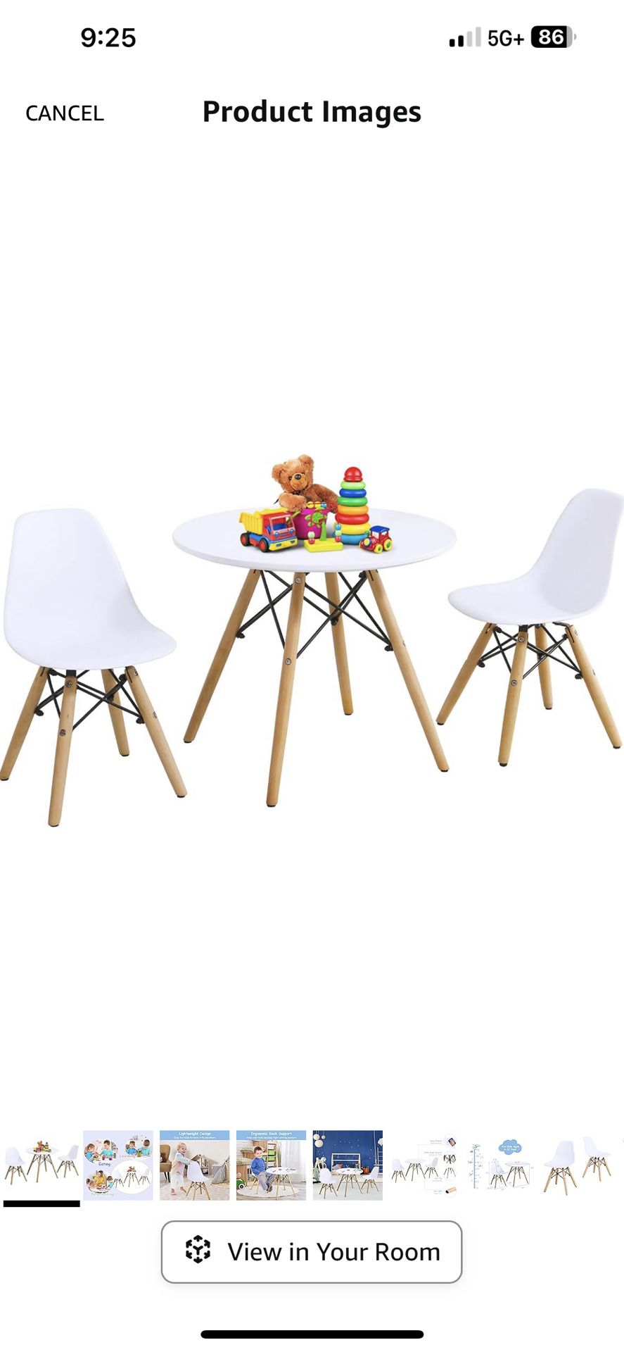 Kids Table And Chair Set Modern  *LIKE NEW
