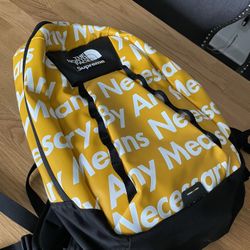 SUPREME THE NORTH FACE BY ANY MEANS YELLOW BACKPACK