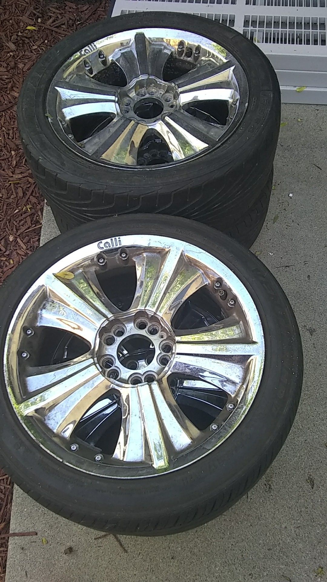 R17 Calli chrome rims