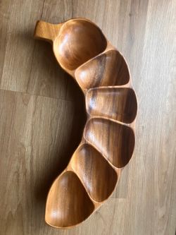 Large Acacia Wood Serving Tray / Snack Platter