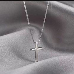 Stainless Steel Necklace With Crucifix Pendant