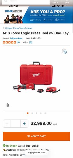 Milwaukee press tool