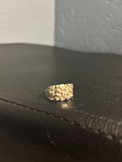 Nugget silver ring