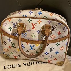 Louis Vuitton Trouville White Multicolor Bag