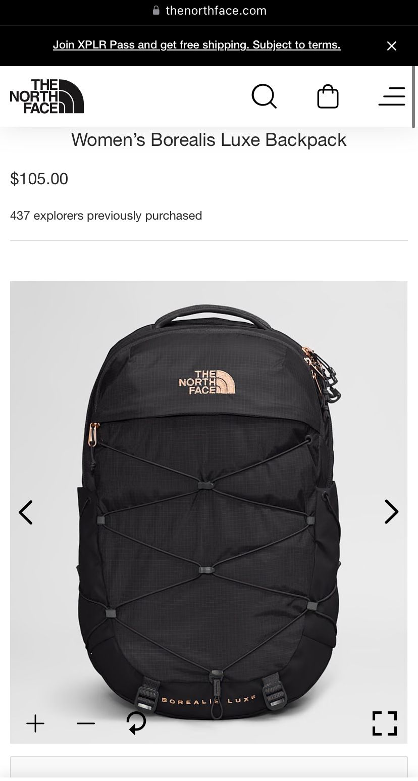 The North Face, Borealis Luxe Woman’s Backpack, Black And Pink