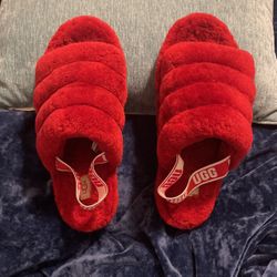 Red UGG Slippers SZ 11