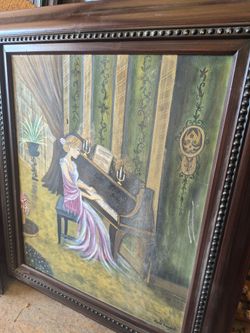 5 frames painting and frames all 5x 15