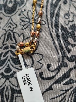 Gold-plated Rosary 13"