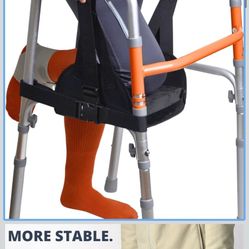 Walker Knee Sling, Adjustable Knee Rest with Padding for Surgery Recovery, Alternative to Crutches & Knee Scooters for Non Weight Bearing