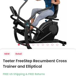 Teeter Freestep Recumbent Cross Trainer Elliptical