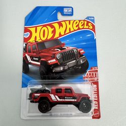Hot Wheels RED EDITION Jeep Gladiator
