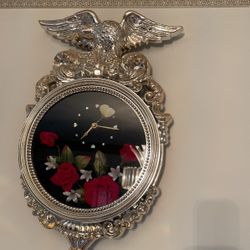 Rose/butterfly Clock