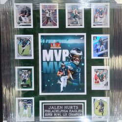 Eagles Super Bowl MVP Jalen Hurts 10-Card Display Piece 
