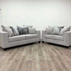 New Sofa + Loveseat Set