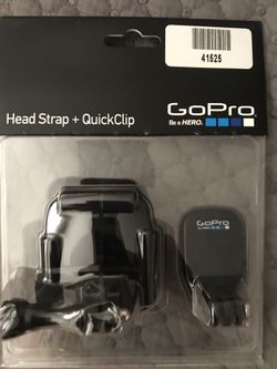 GoPro Head Strap and QuickClip NEW
