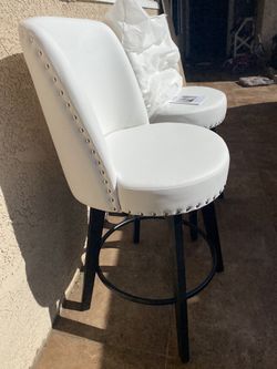 White Counter Height Bar