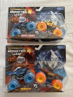 Monster Jam Fire and Ice Monster Trucks