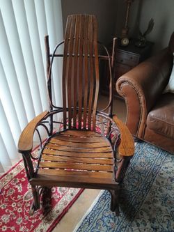 Amish rocking chair wood