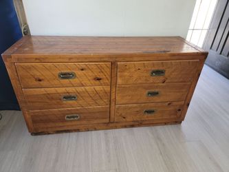 Solid Wood 6-Drawer Dresser