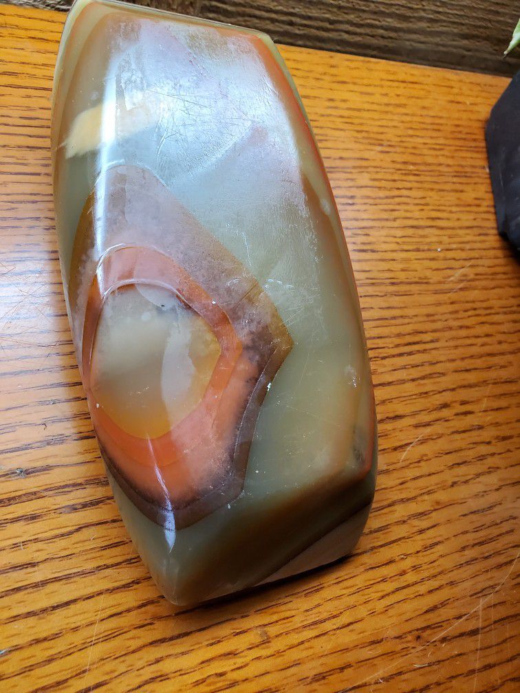 Genuine Hand Carved Agate Ashtray