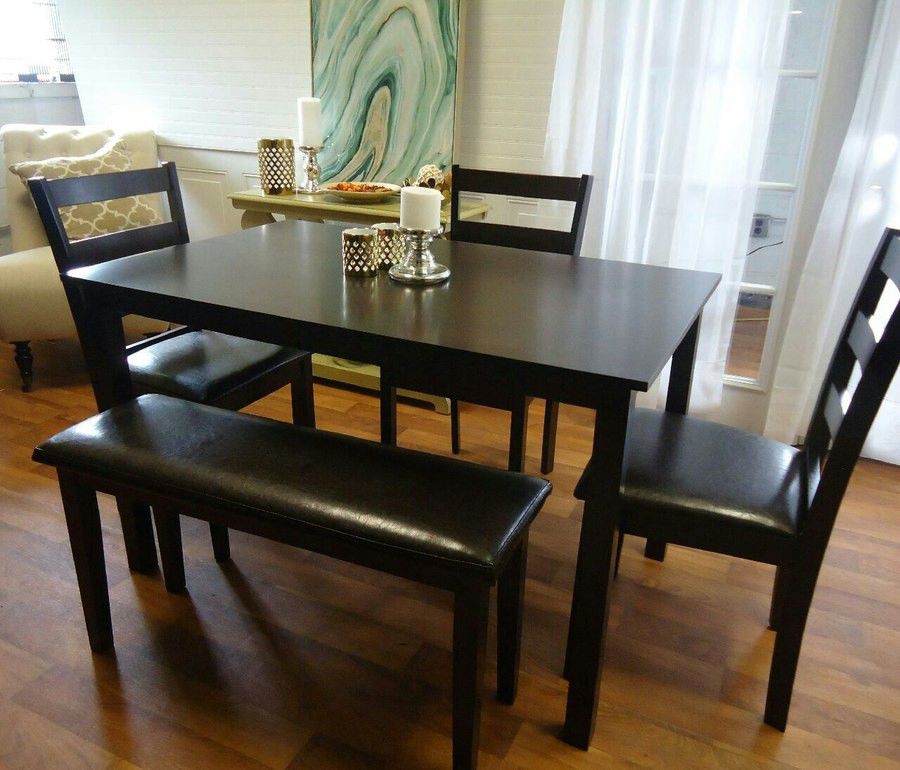 Dining table set chairs bench Dinette