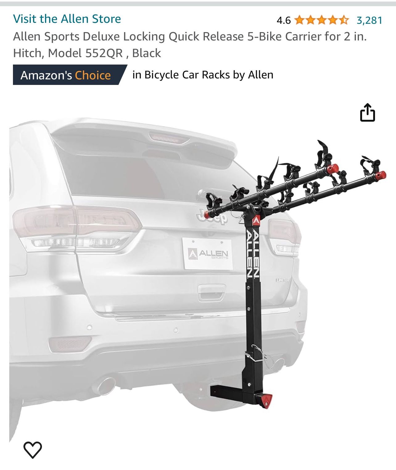 5 Bike Carrier Hatch 