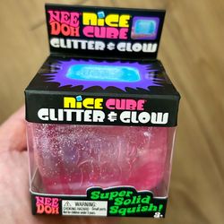 NeeDoh Nice Cube Glitter and Glow